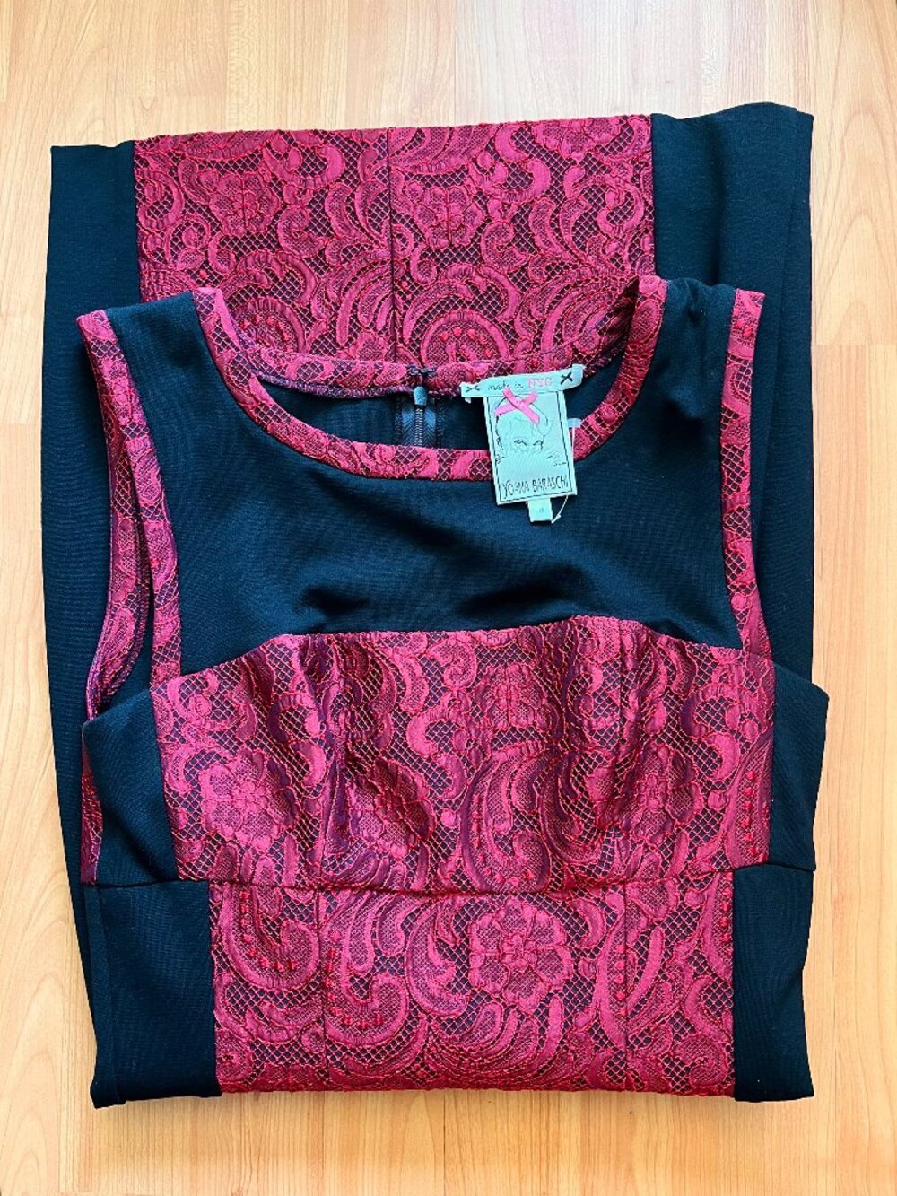 Yoana Baraschi Red Lace Dress